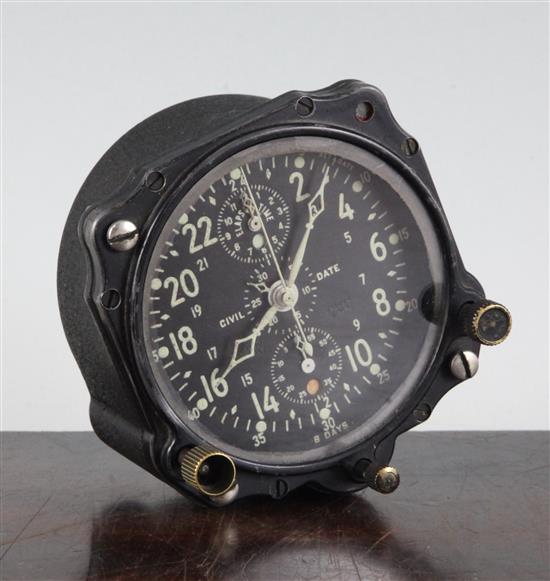 A Jaeger Watch Co US Navy aviation timepiece, 3.5in.